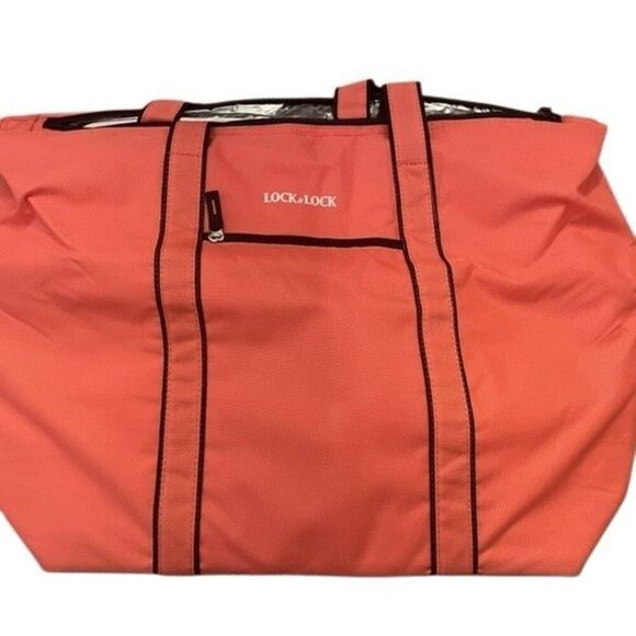 Lock & Lock Insulated Interior Soft Carrier Cooler Teal Blue 25-1/4" x 18" NWOT - Picture 6 of 7